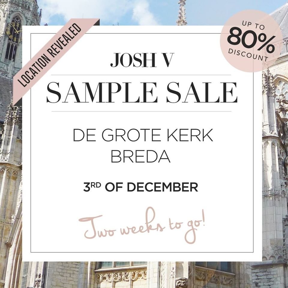 JOSH V organiseert Sample Sale in de Grote Kerk Breda Stappen & Shoppen Breda